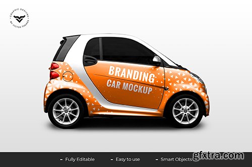 Car Branding PSD Mockup Template