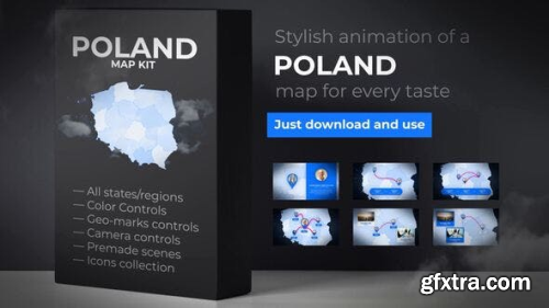 VideoHive Poland Map - Republic of Poland Map Kit 24164858