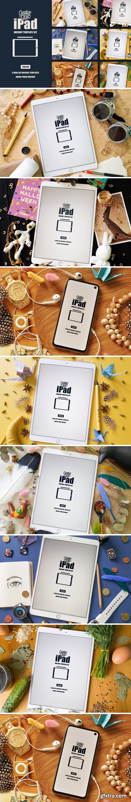 PSD iPad Mockup Scenes