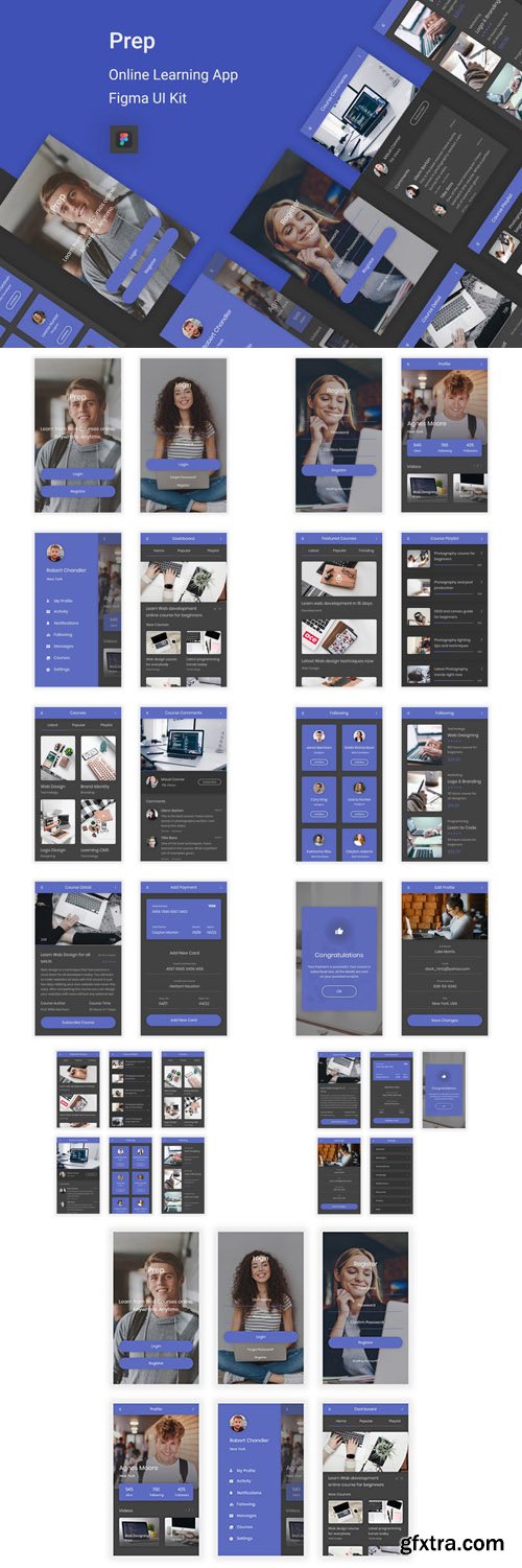 Prep - Online Learning Figma UI Kit