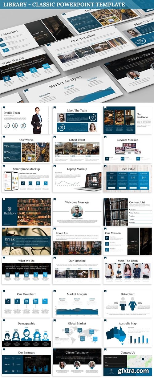Library Classic Powerpoint Template GFxtra