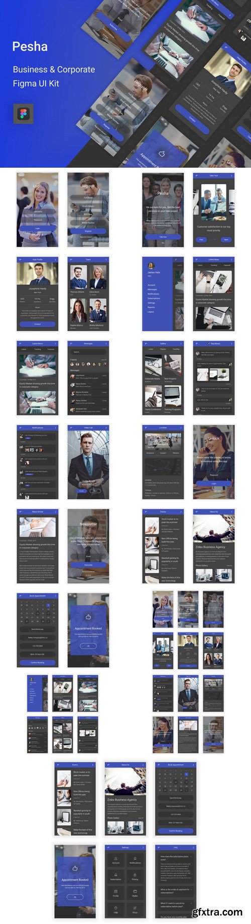 Pesha - Business & Corporate Figma UI Kit