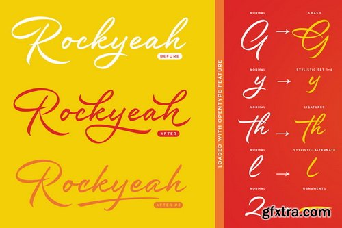 Rockyeah Font Family