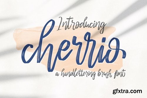 CM - Cherrio brush font 3940218