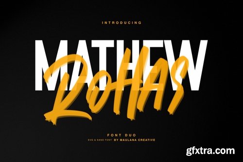 Mathew Rohas Brush Font Duo