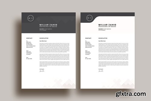 Minimalistic Letterhead (Cover Letter) V-3