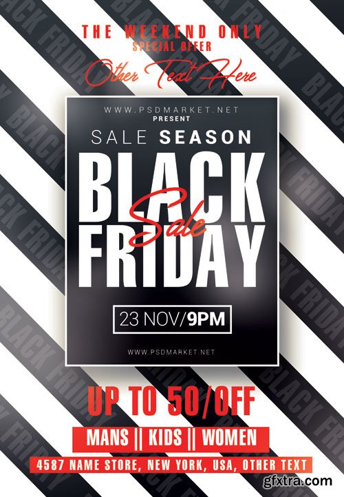 Black friday - Premium flyer psd template