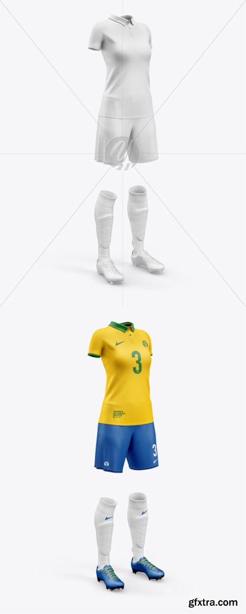 Women`s Full Soccer Kit Mockup 37567