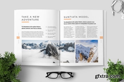 Clean Minimal Magazine Design