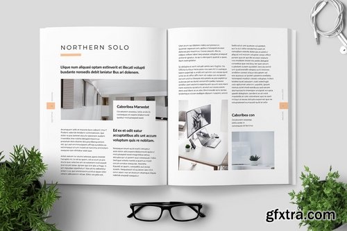 Clean Minimal Magazine Design