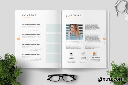 Clean Minimal Magazine Design