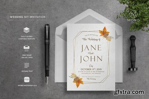 Deluxe Wedding Invitation Suite