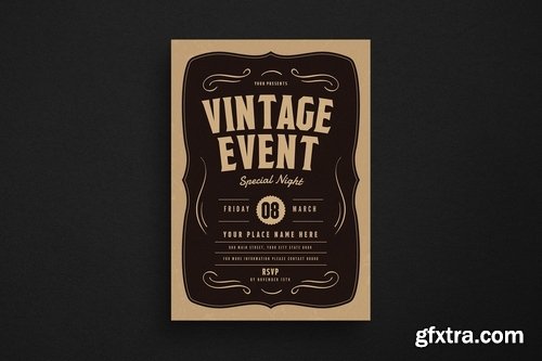 Vintage Event Flyer