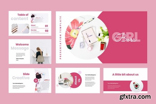 Girlboss - Powerpoint Google Slides and Keynote Templates