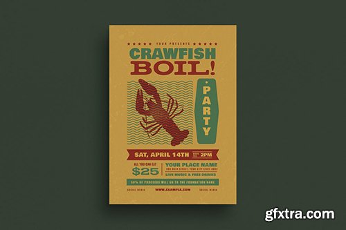 Crawfish Boil Event Flyer