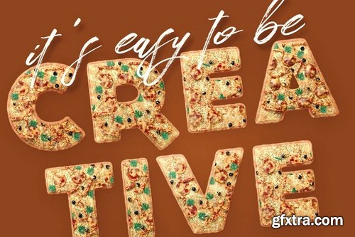 Pizza Color Font