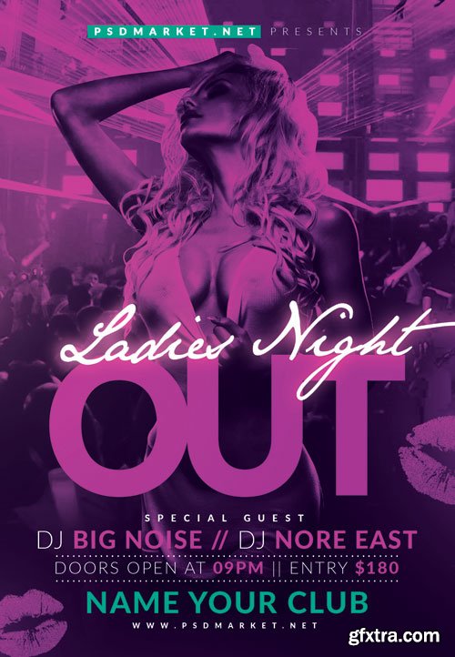 Ladies night out - Premium flyer psd template