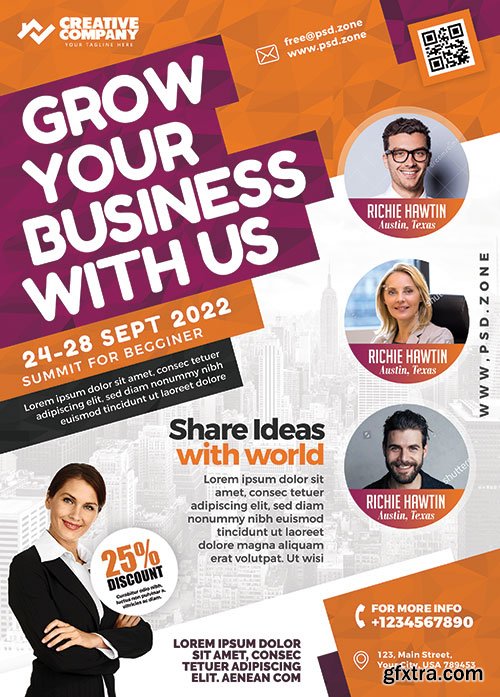 Business Conference - Premium flyer psd template