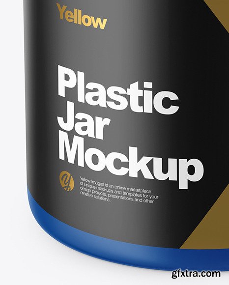 Matte Plastic Jar Mockup 46255