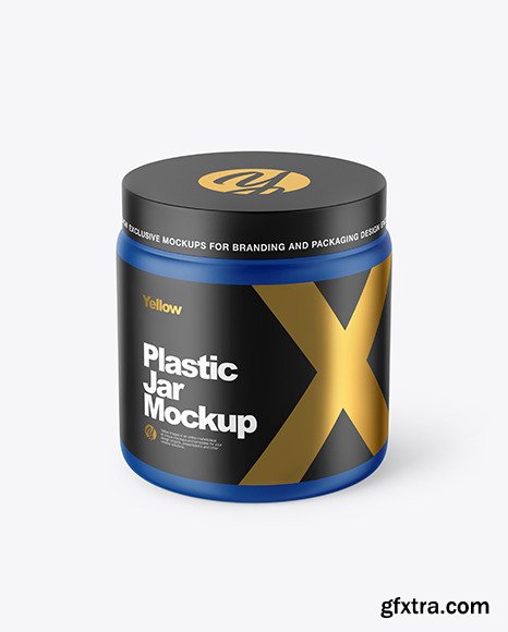 Matte Plastic Jar Mockup 46255