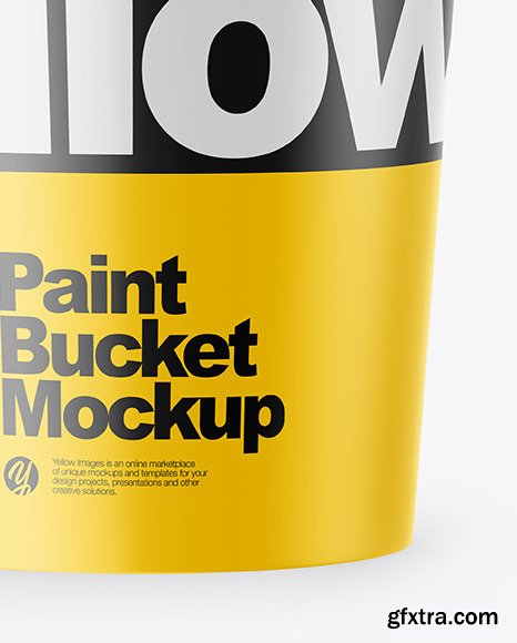 Glossy Bucket Mockup 46258