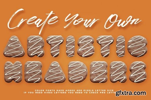 Chocolate Cake Color Font