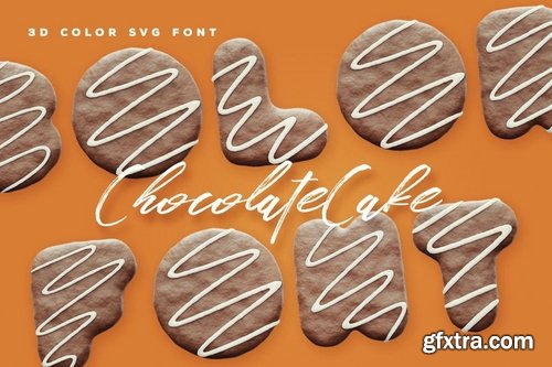 Chocolate Cake Color Font