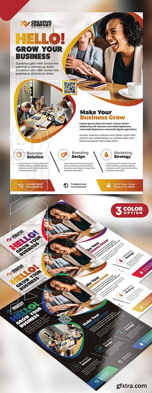 Print Ready Corporate PSD Flyer Design