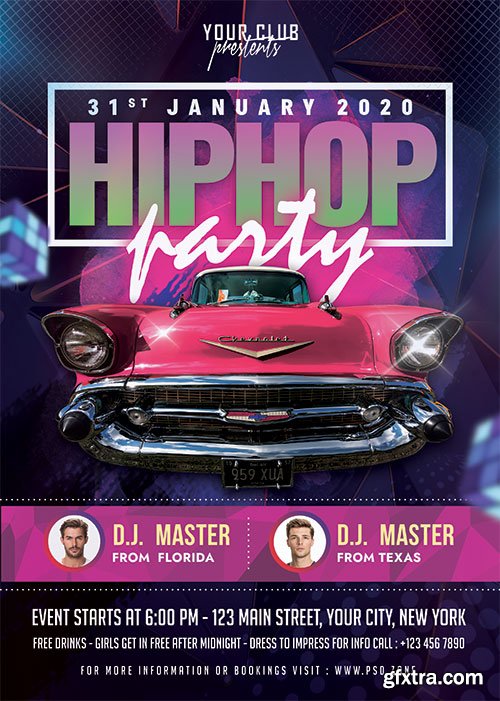 Disco Party -  Flyer Template PSD