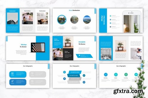 DROME - Hotel Powerpoint Google Slides and Keynote Templates