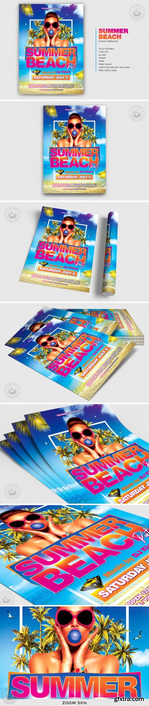 CM - Summer Beach Flyer Template V4 3950125