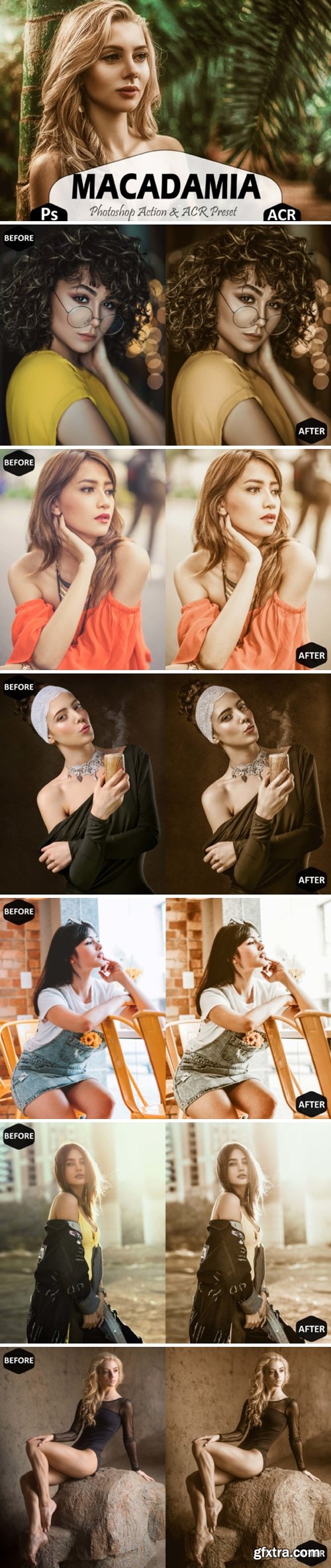 Macadamia Photoshop Actions, ACR Presets 1629265