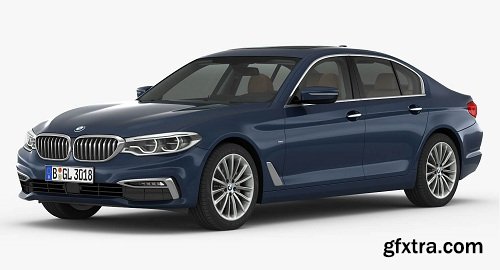 2017 BMW 5-Series Luxury Line 3D Model