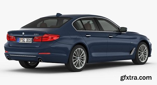 2017 BMW 5-Series Luxury Line 3D Model