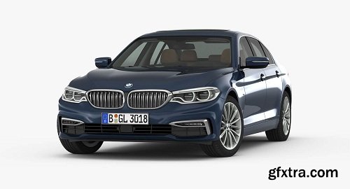 2017 BMW 5-Series Luxury Line 3D Model