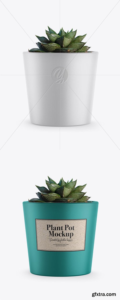 Ceramic Plant Pot Mockup 36675