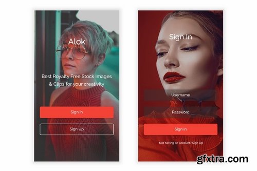 Alok - Stock Photography Figma UI Kit