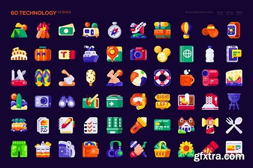 60 Travel Icons