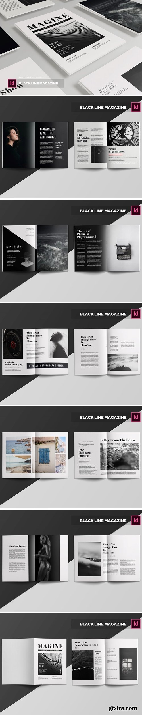 Black Line | Magazine Template