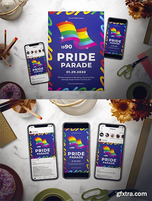 Pride Parade Flyer Set