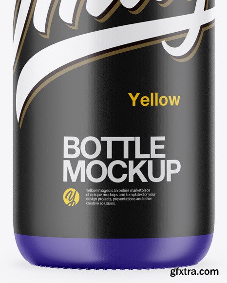 Plastic Matte Bottle Mockup 46207