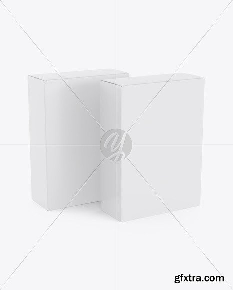 Two Glossy Boxes Mockup 46365