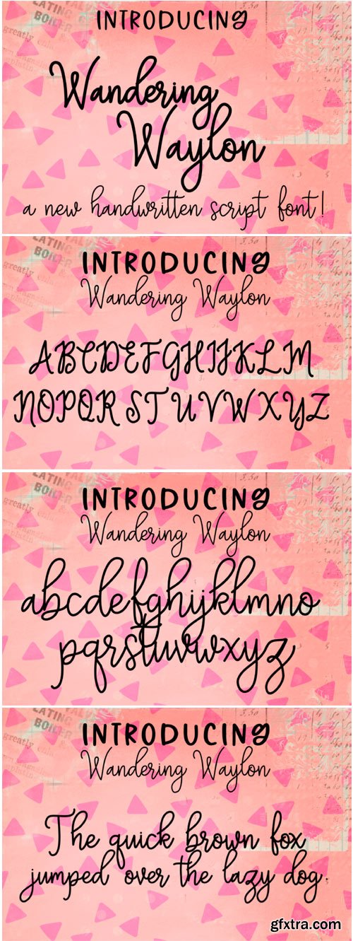 Wandering Waylon Font