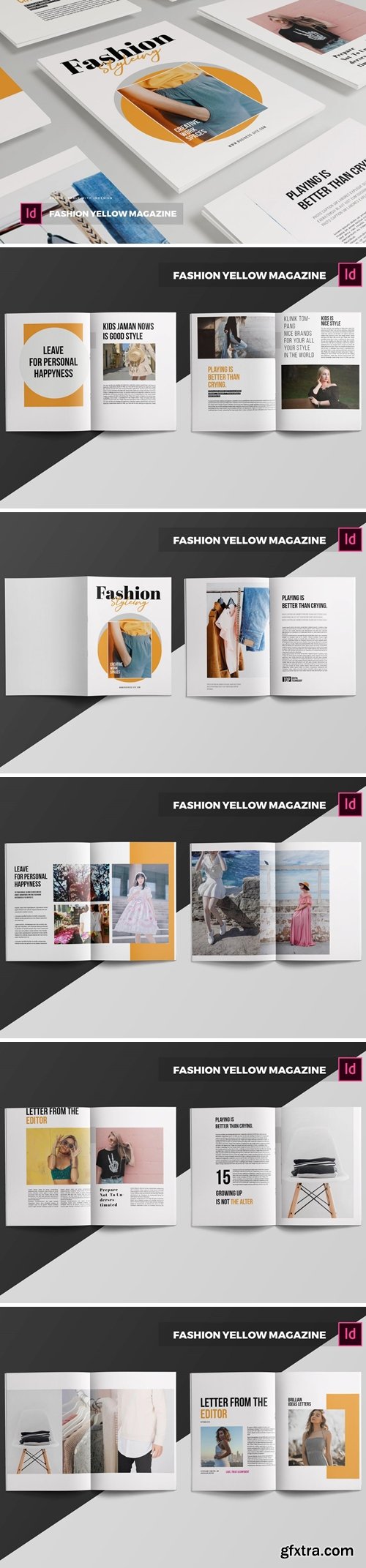 Fashion Yellow | Magazine Template