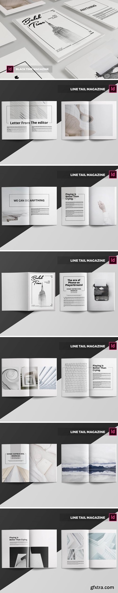 Line Tail | Magazine Template