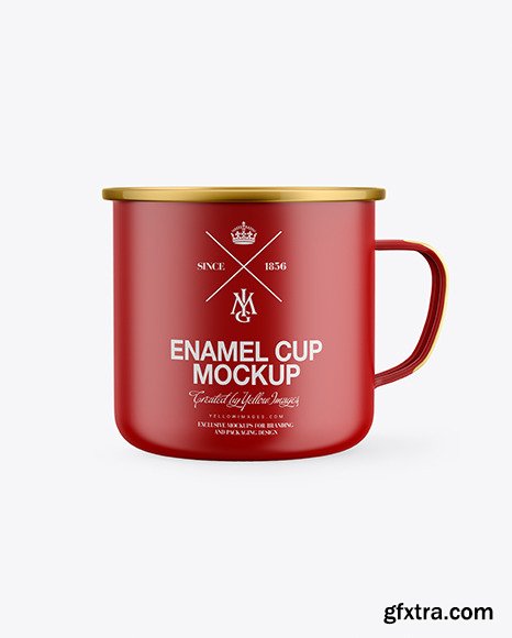 Matte Enamel Cup Mockup 46471