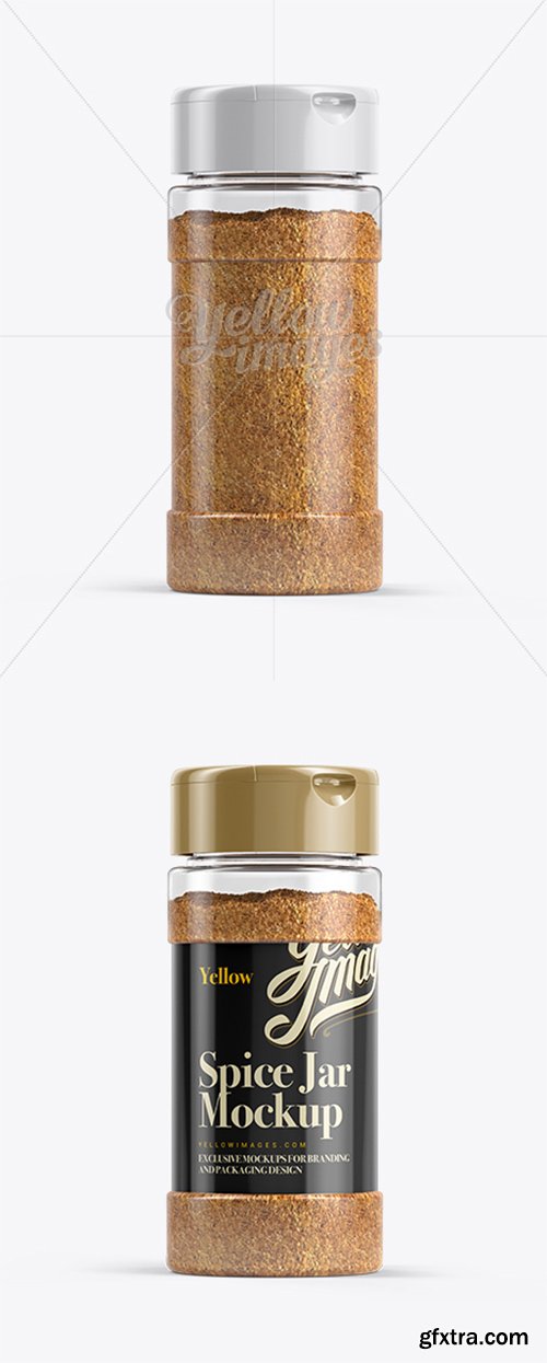 Yellow Spice Jar Mockup 11822