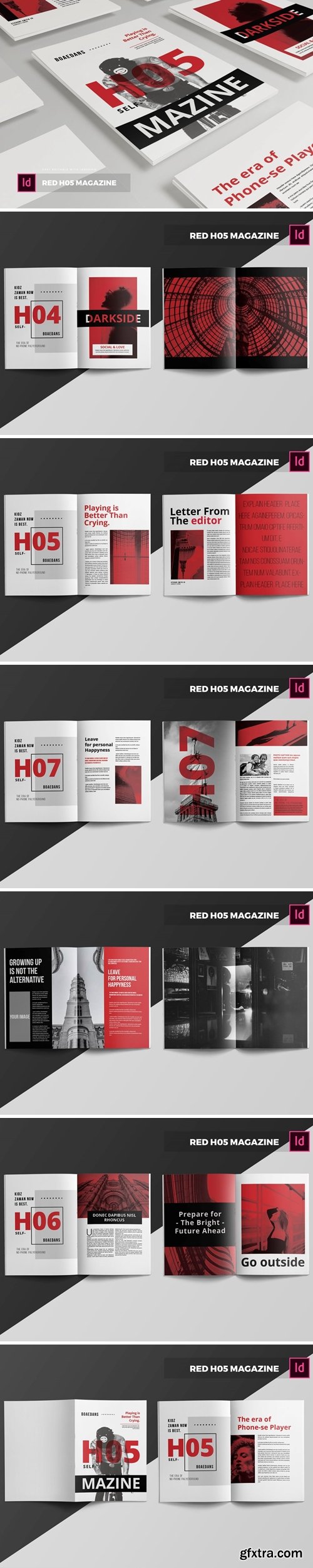 Red H05 | Magazine Template