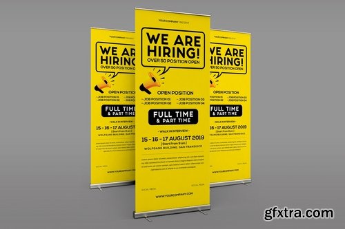 Job Vacancy Roll Up Banner