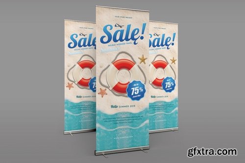 Summer Sale Roll Up Banner